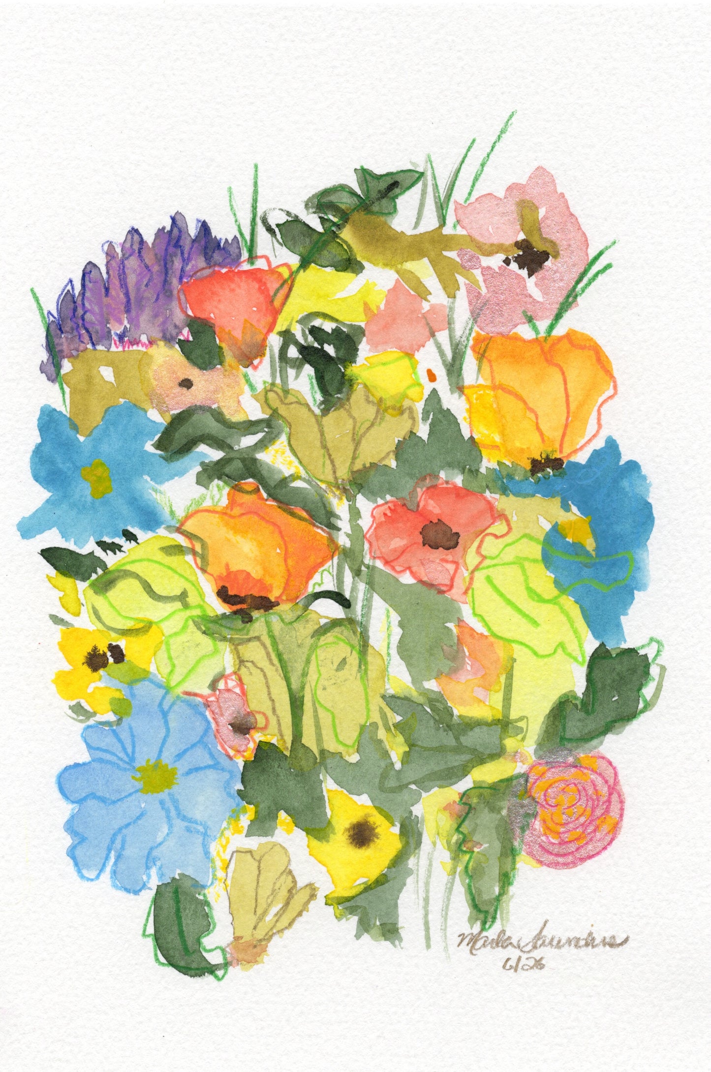 These Three Remain — Original Watercolor