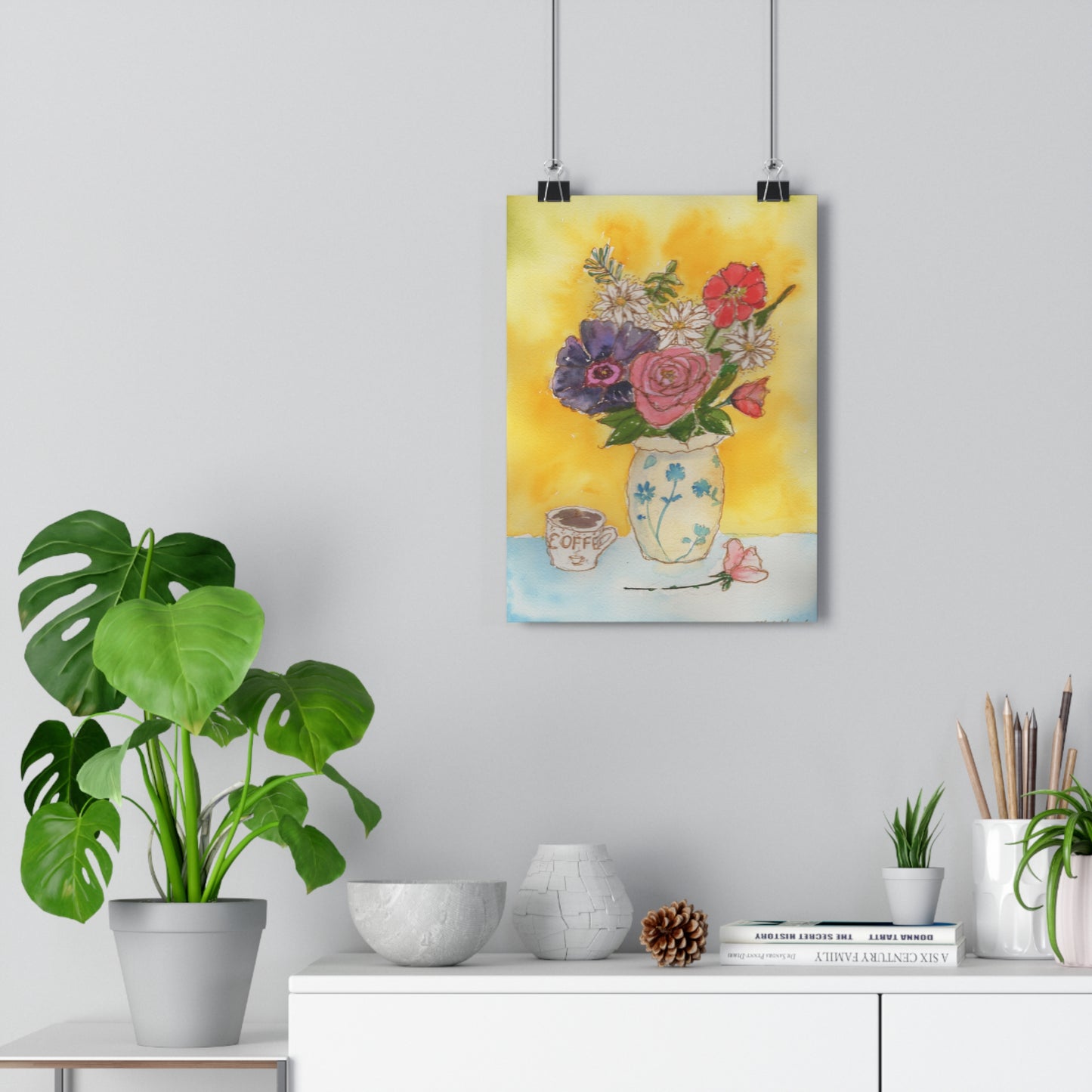 Floral "Splash of Heaven" Still Life Giclée Art Print