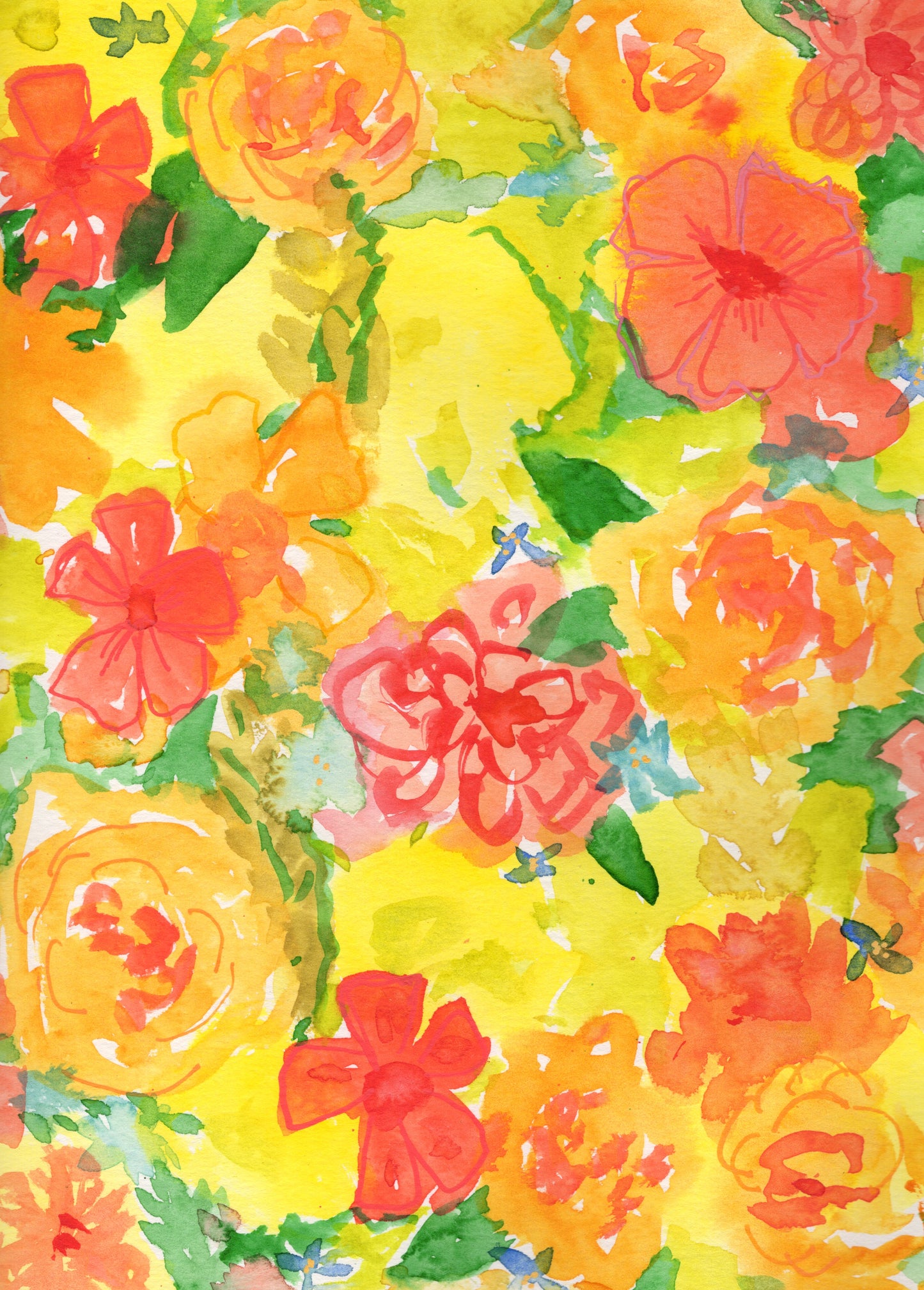 Bright Summer — Original Watercolor
